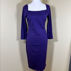 A/X Armani Exchange Deep Purple 3/4 Sleeve Dress (DJ2)